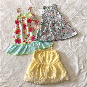 Bundle of baby girl play dresses